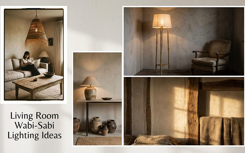 Living Room Wabi-sabi Lighting Ideas