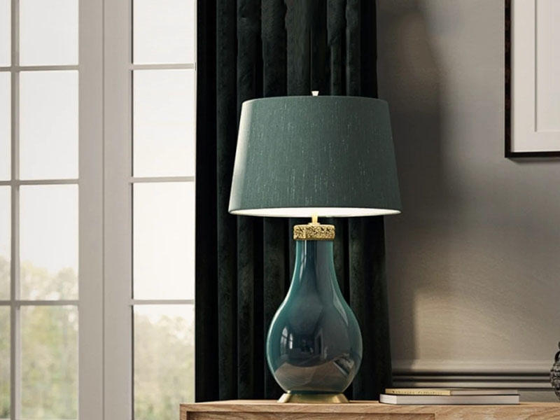 Living Room Glass Table Lamp