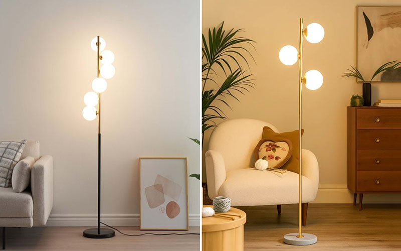 Living Room Globe-shade Floor Lamp