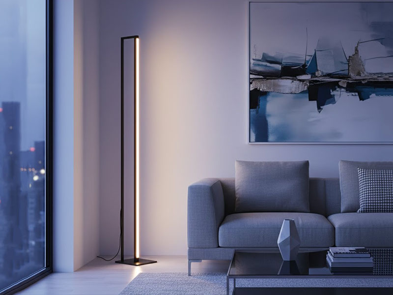 Livingroom Led Strip Floor Lamp For Ambient Glow