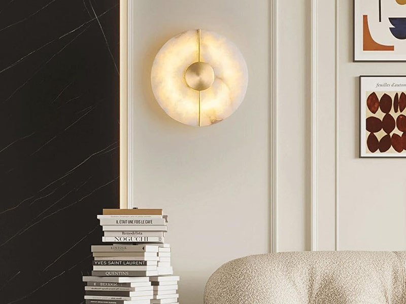 Livingroom Marble-base Wall Sconces