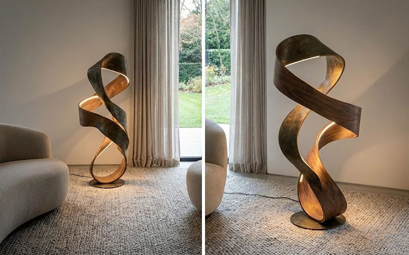 Livingroom Sculptural Floor Lamp As Art