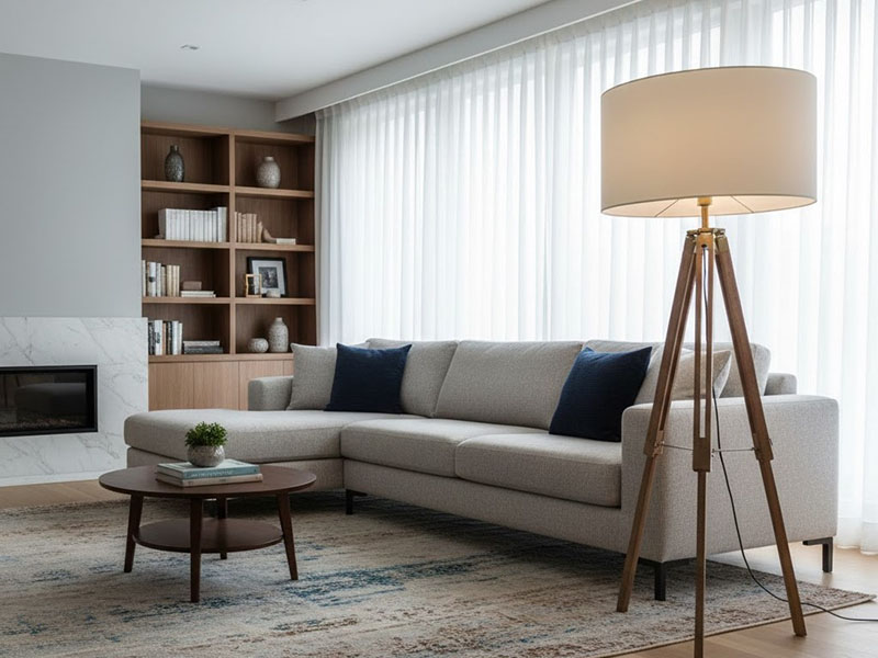 Livingroom Tripod Floor Lamp For A Stylish Statement