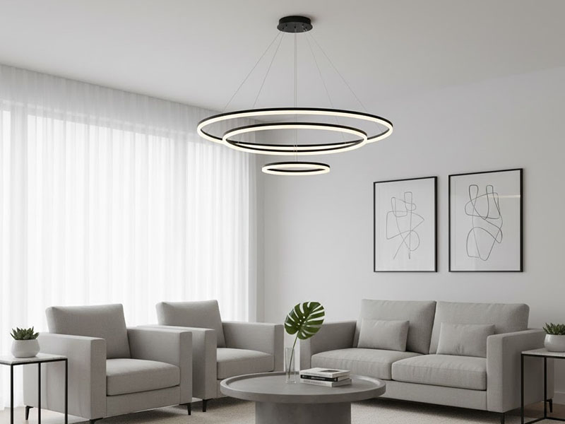 Modern Minimalist Ring Chandelier
