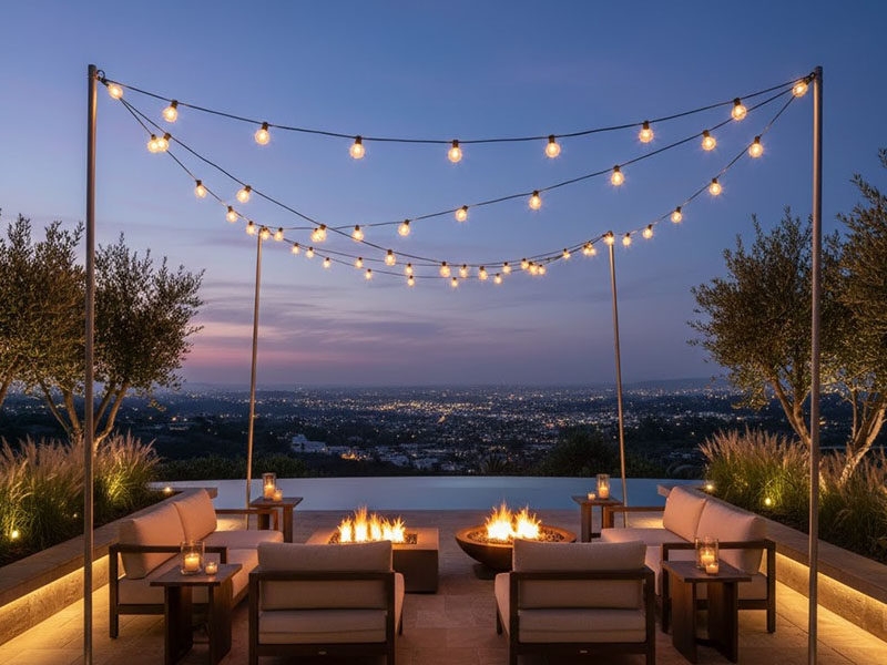 Open-air Terrace Lighting Ideas