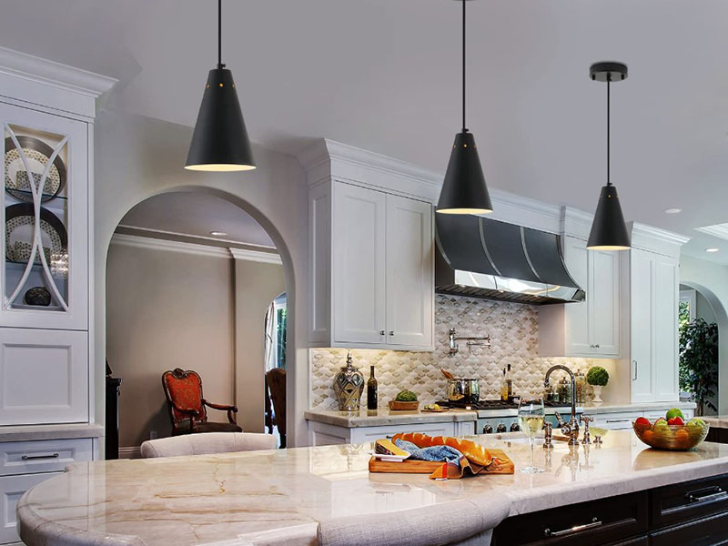 Over Kitchen Sink Black Metal Fixtures