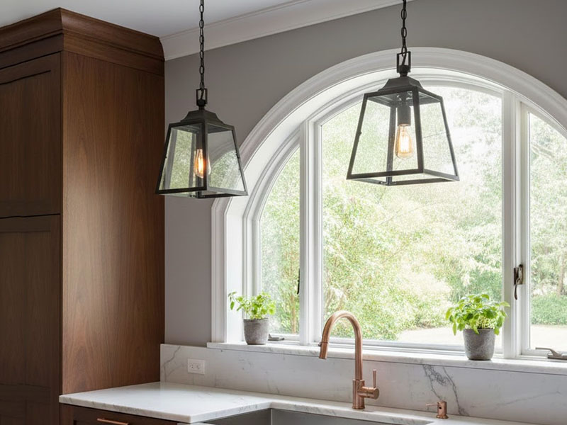 Over Sink Lantern-style Pendant Lights