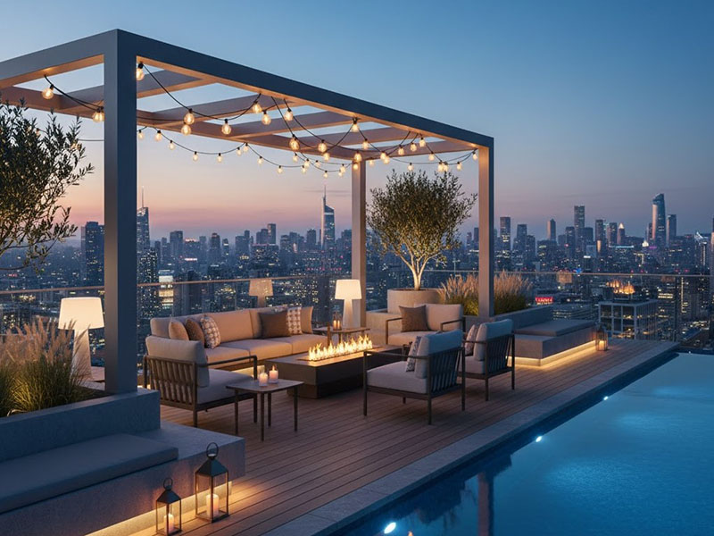 Rooftop Terrace Lighting Ideas