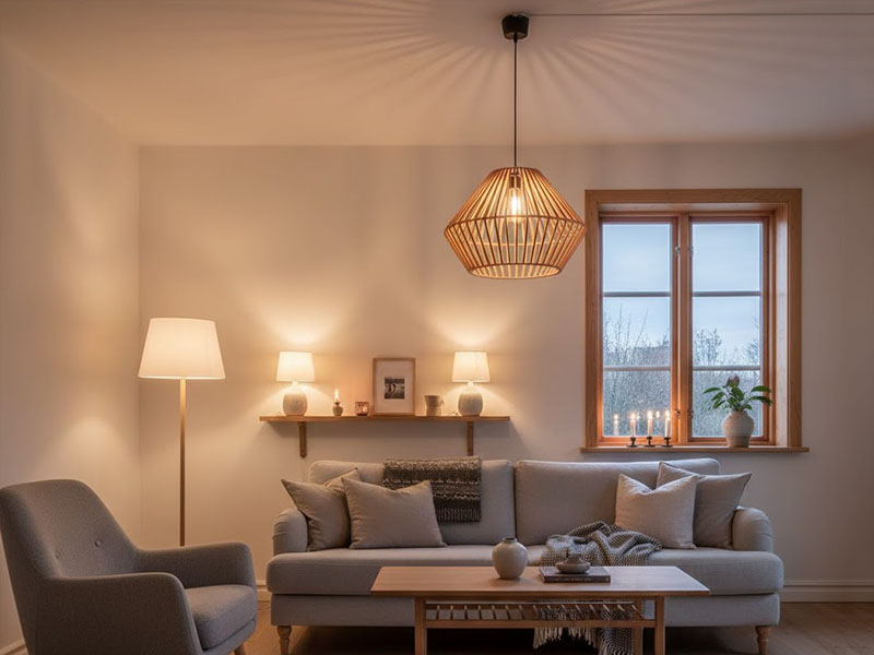Scandinavian Living Room Lighting Ideas
