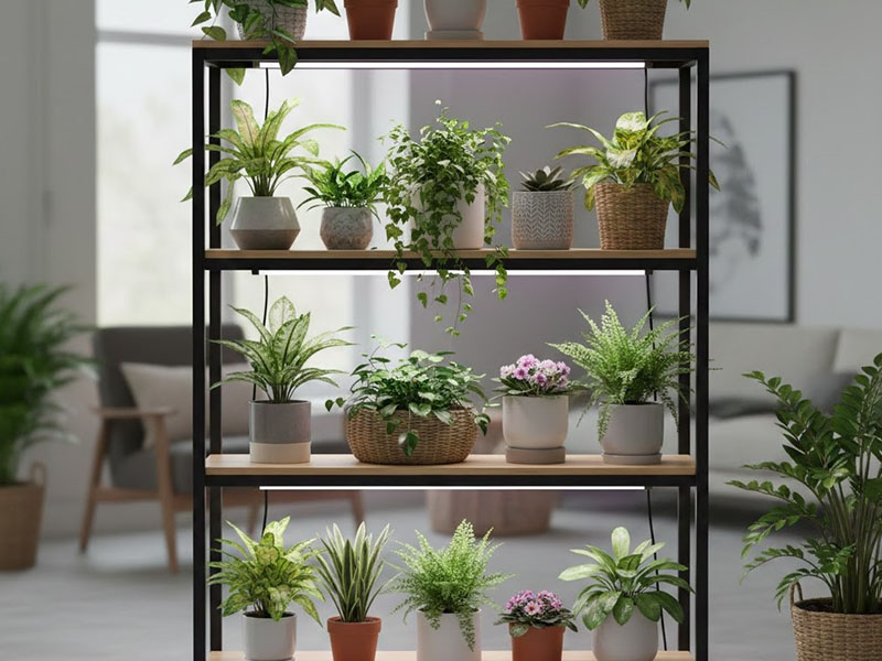 Shelf Lighting For Plant Displays