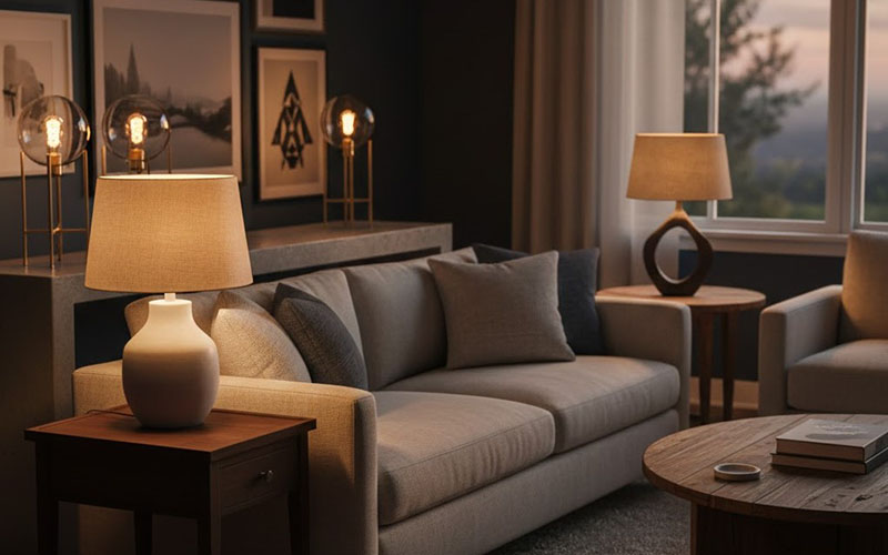 Side Table Lamps For Living Room