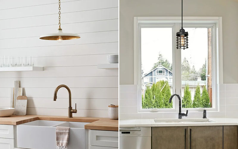 Single Pendant Light Over The Sink