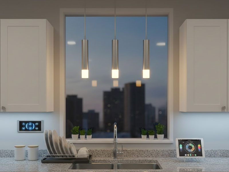 Smart Lighting Above The Kitchen Sink