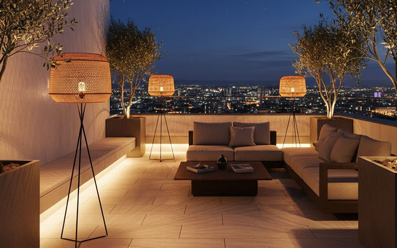 Terrace Floor Lamps For Flexible Lighting