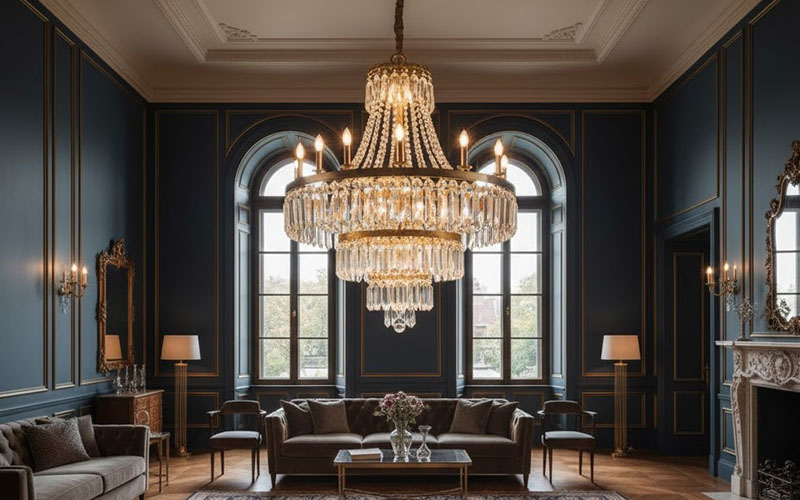 Three-tier Chandelier For Livingroom High Ceilings