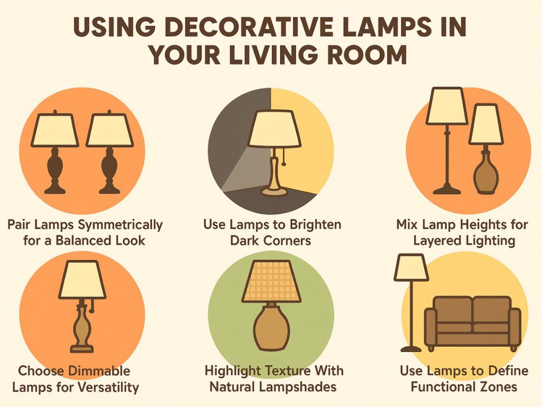 Tips For Using Decorative Lamps In Your Living Room