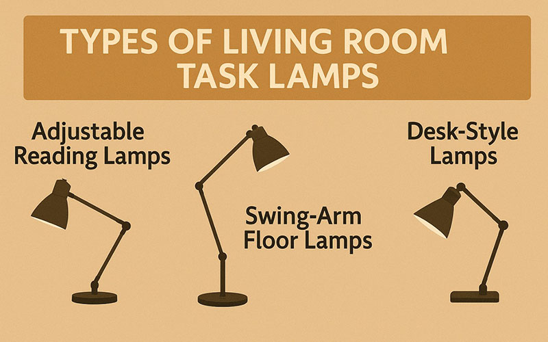 Types Of Living Room Task Lamps