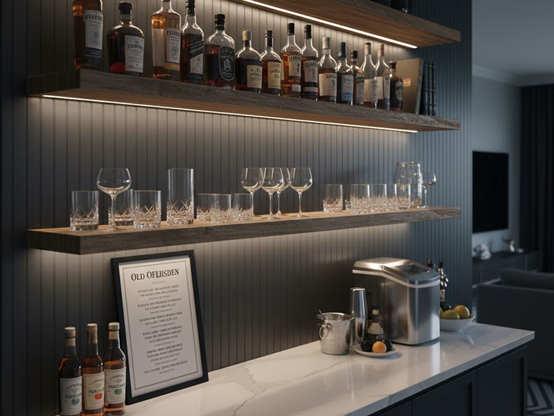 Under-shelf Lights For Home Bar