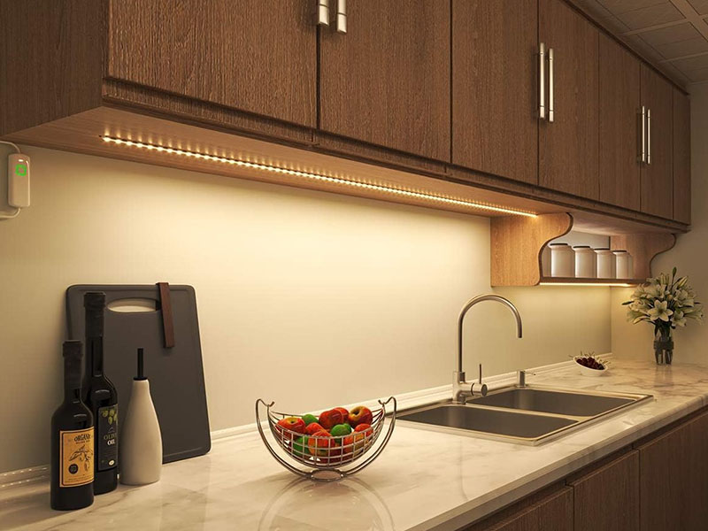 Under-shelf Lighting Brightens Key Work Areas