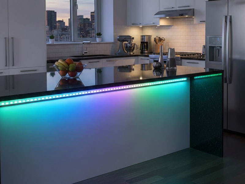 Use Color-changing Led Strips For A Modern Touch