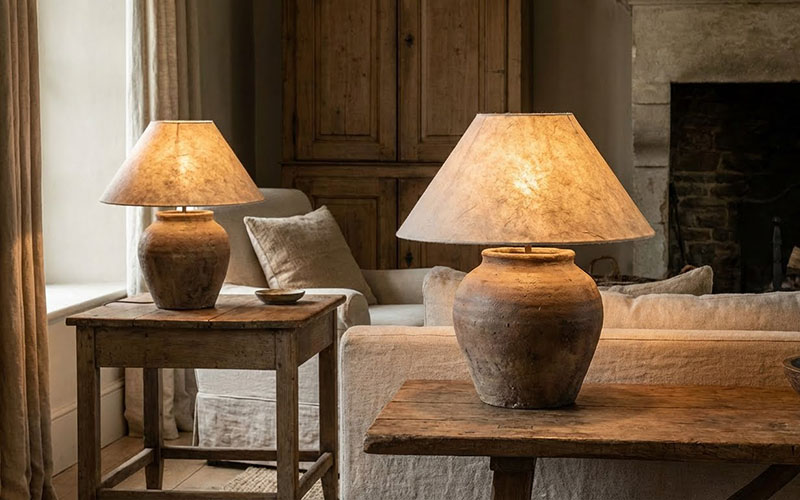 Wabi Sabi Table Lamps For Subtle Warmth