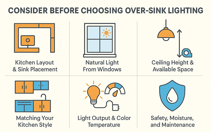 What To Consider Before Choosing Over-sink Lighting