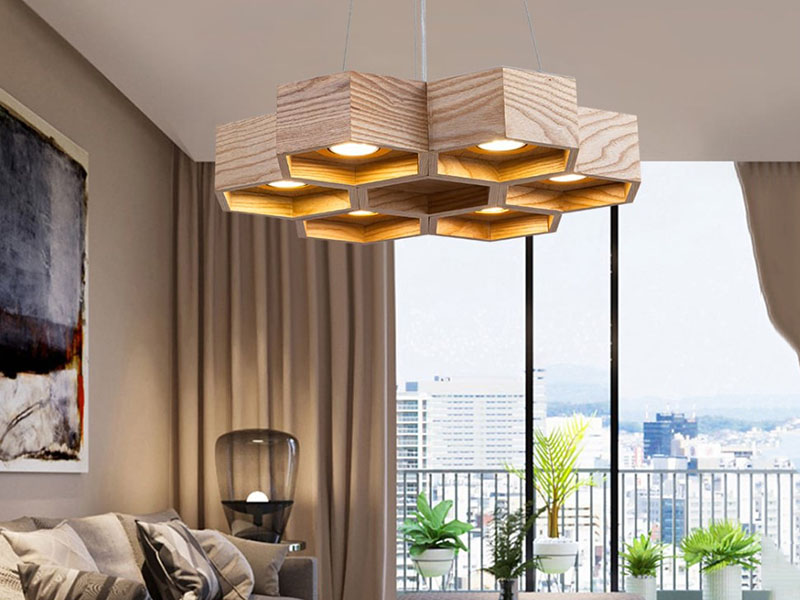 Wood Chandelier For Livingroom