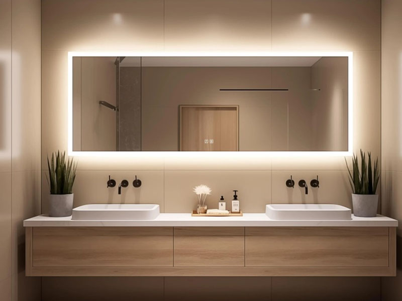 Backlit Mirror Vanity Light