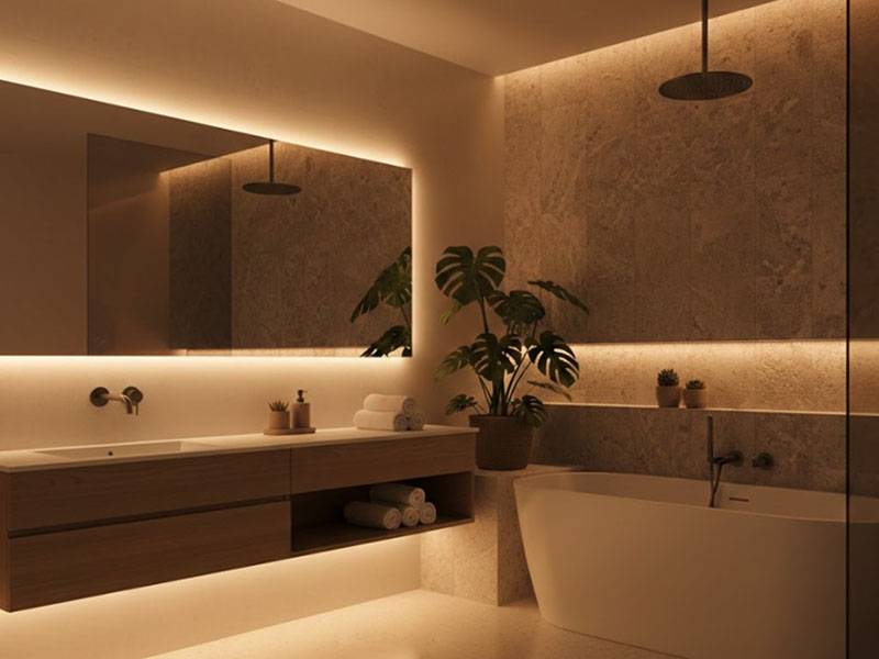 Bathroom Ambient Lighting Ideas