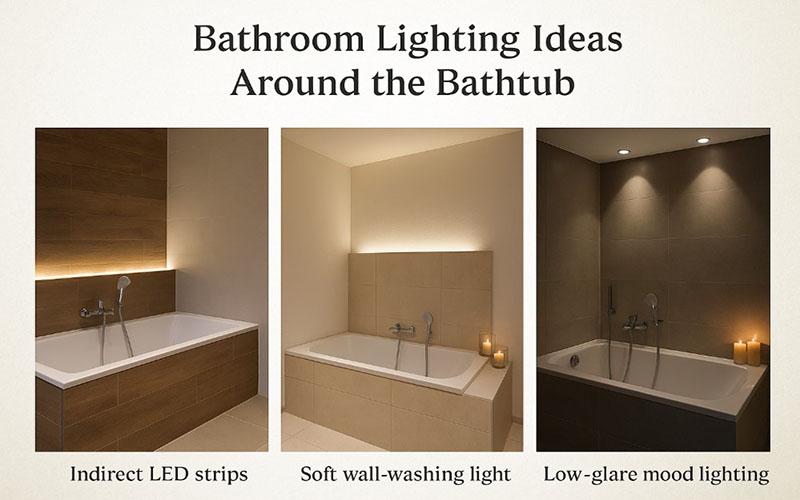 Bathroom Lighting Ideas Around The Bathtub