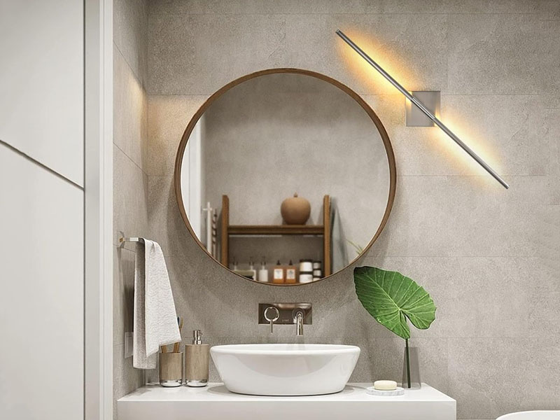 Bathroom Narrow Bathroom Sconce