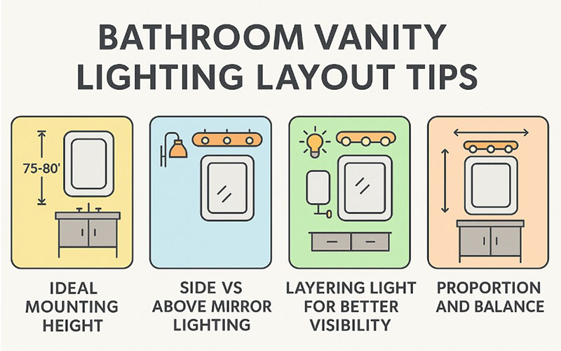 Bathroom Vanity Lighting Layout Tips