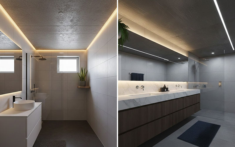 Bathrooms Lighting Ideas For Low Ceilings