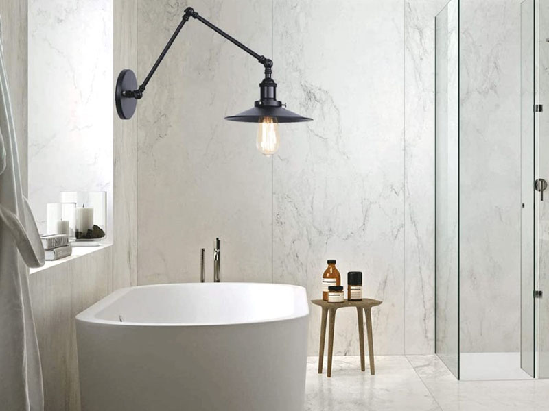 Bathtub Adjustable Arm Sconces