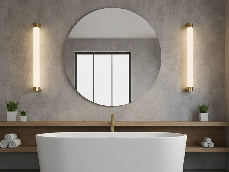 Bathtub Vertical Tube Sconces