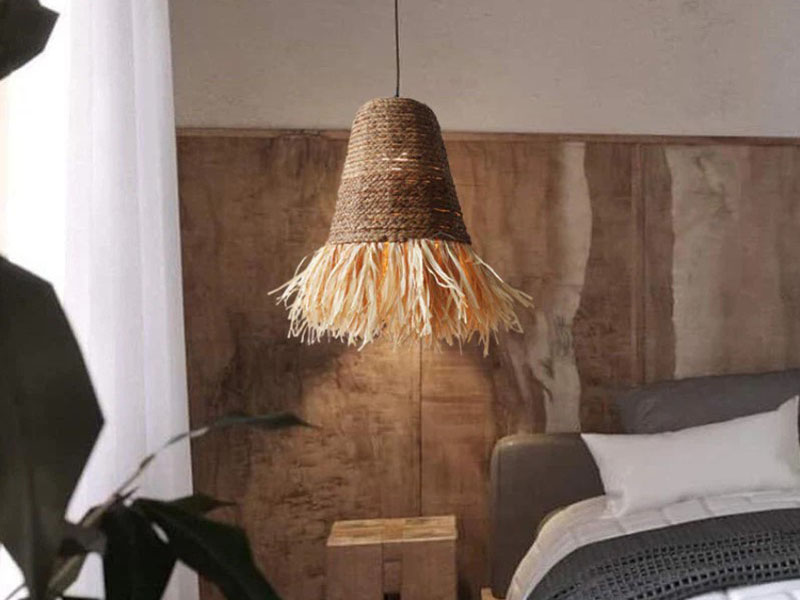 Bedroom Seagrass Pendant For Coastal Bedroom