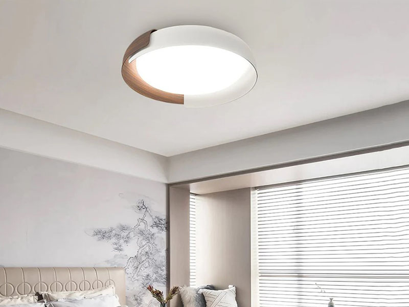 Bedroom White Metal Flush Mount