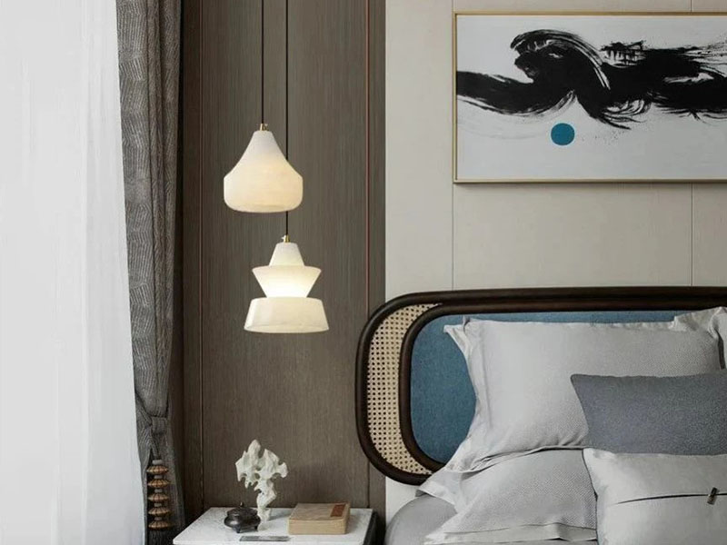 Bedside Asymmetric Bedside Pendant Combination