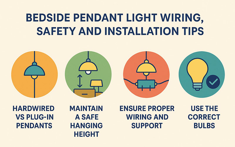 Bedside Pendant Light Wiring, Safety And Installation Tips