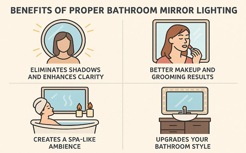 Benefits Of Proper Bathroom Mirror Lighting