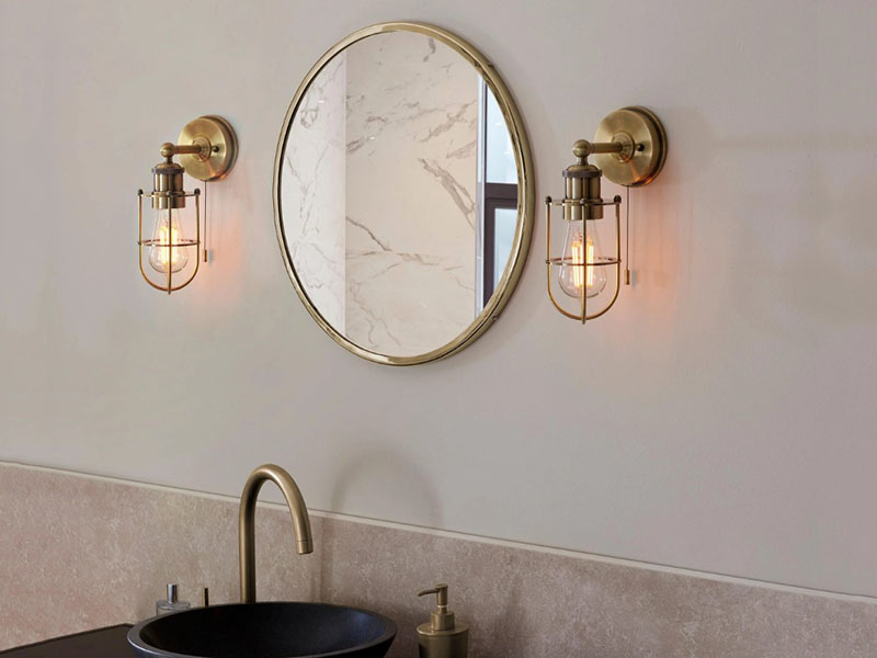 Brass Bathroom Wall Sconces For An Elegant, Luxury Touch