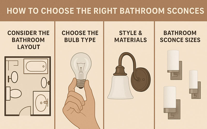Choose The Right Bathroom Sconces