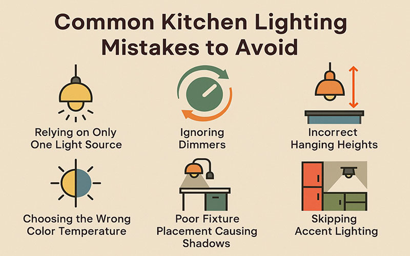 Common Kitchen Lighting Mistakes To Avoid