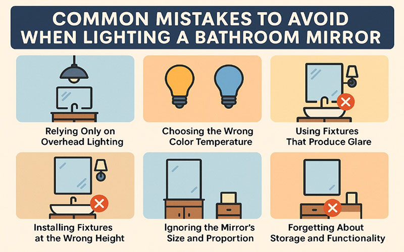 Common Mistakes To Avoid When Lighting A Bathroom Mirror