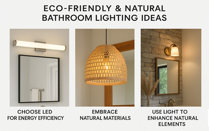 Eco-friendly & Natural Bathroom Lighting Ideas