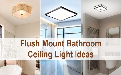 Flush Mount Bathroom Ceiling Light Ideas