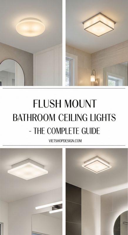 Flush Mount Bathroom Ceiling Lights - The Complete Guide