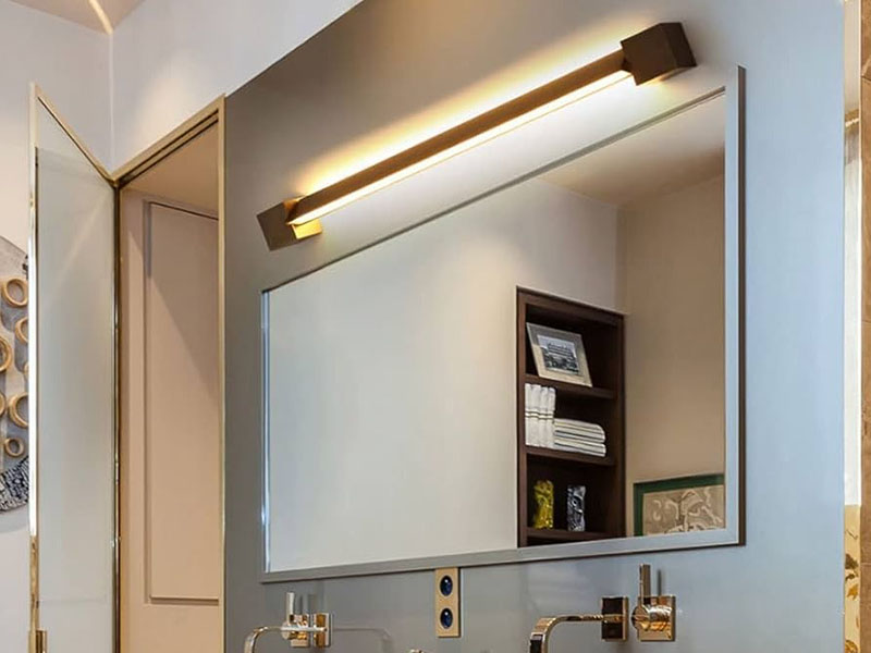 Horizontal Sconces For Wide Bathroom Mirrors