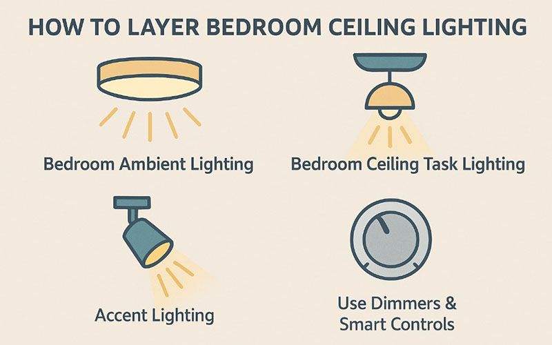 Layer Bedroom Ceiling Lighting