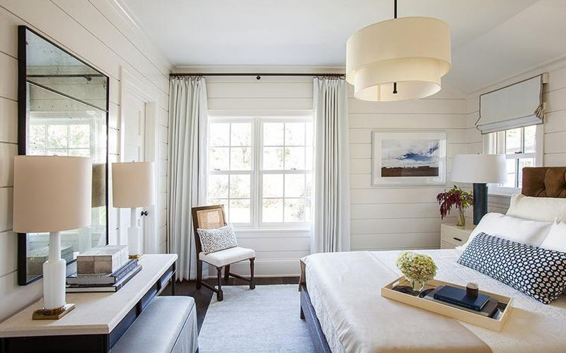 Linen Bedroom Pendant Light